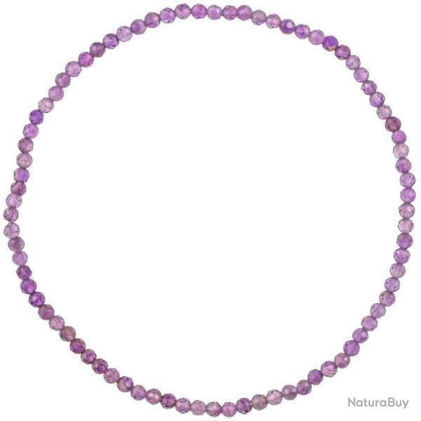 Bracelet en am�thyste - Perles facett�es ultra mini