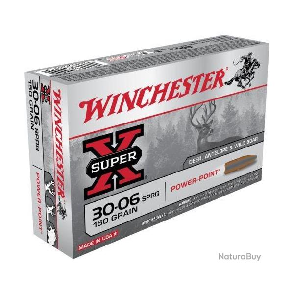 20 Munitions WINCHESTER cal 30-06 150gr Power Point