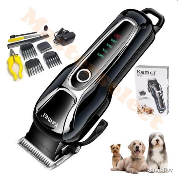 TONDEUSE SANS FIL PRO POUR ANIMAUX toilettage canin chien chat,POIL LONG