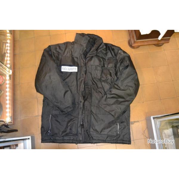 Manteau / blouson s�curit� XXL, taille large. surveillance securit�, mod�le professionnel
