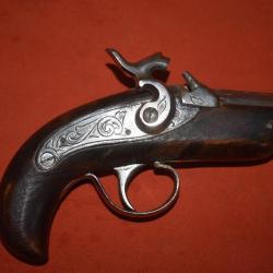 Pistolet PHILADELPHIA   à chargement par la bouche numéroter 49 PHILADELPHIA  pré XXème