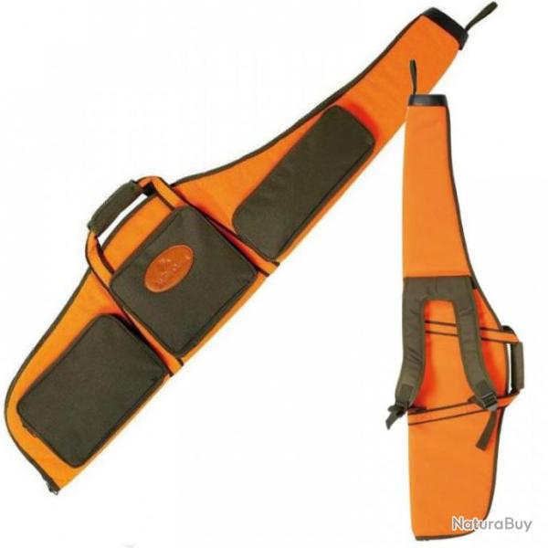 FOURREAU CARABINE 135CM PROHUNT ALLOS ORANGE - AVEC BRETELLES A DOS