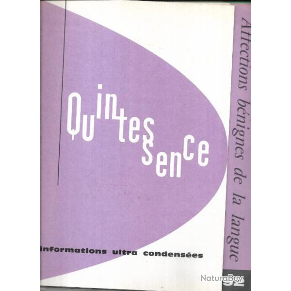 quintessence , plaquettes m�dicales , laboratoires , ann�es 60