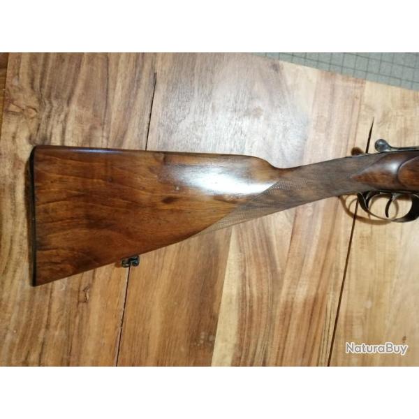 Magnifique juxtapos� GUYOT Paris calibre 12/65/67 bascule jasp�e et crosse anglaise