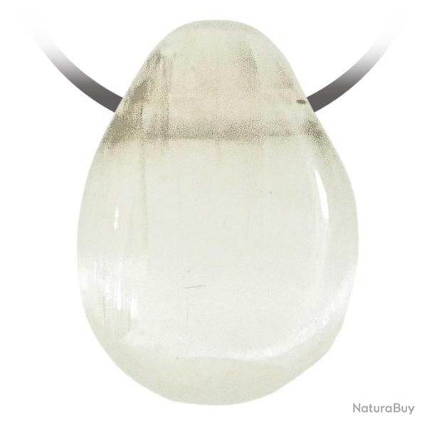 Pendentif goutte pierre perc�e en s�l�nite