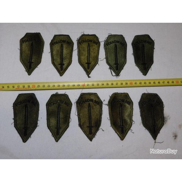 U.S.M.C MARINES - 2nd DIVISION - FOLLOW ME - LOT 10 ANCIENS PATCHS