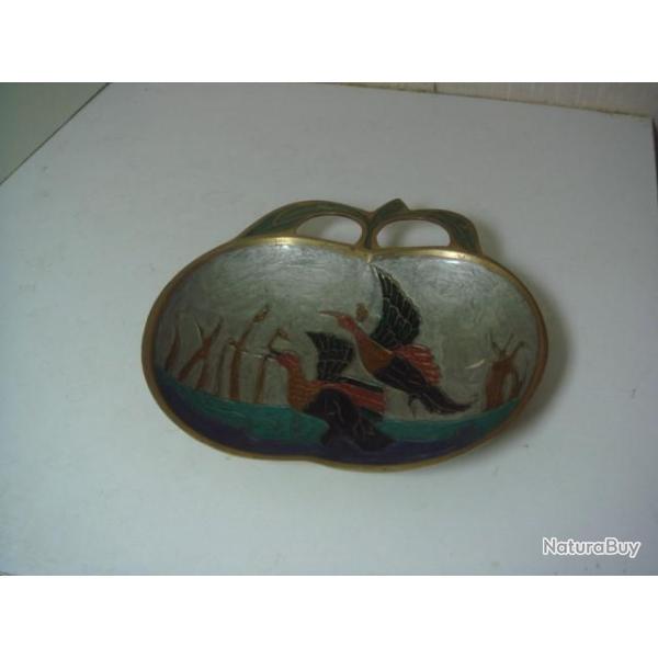 ancien vide poche laiton 13,5 cm x 13,5 cm