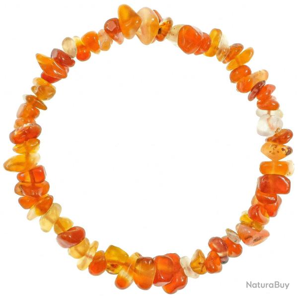 Bracelet en cornaline - perles baroques