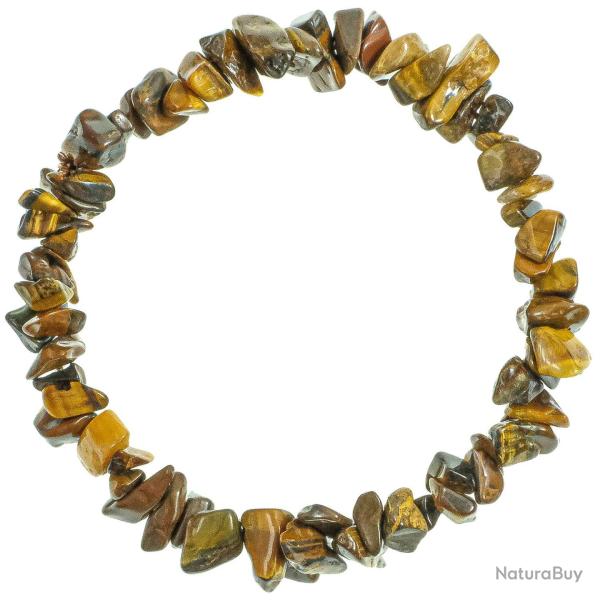 Bracelet en oeil de tigre - perles baroques