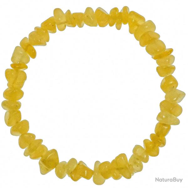 Bracelet en calcite jaune - perles baroques