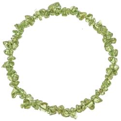 Bracelet en p&eacute;ridot - perles baroques