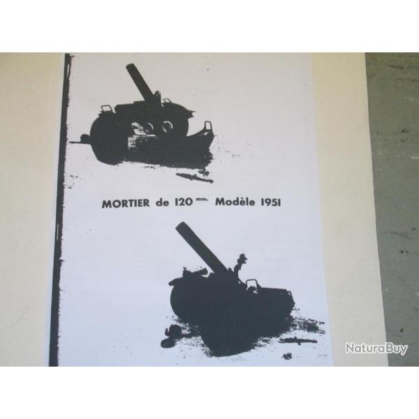 MANUEL SUR MORTIER  120  MM   - NOTICE PDF