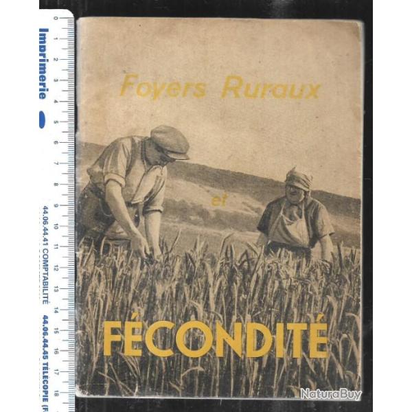 foyers ruraux et f�condit� par ancelle , mouvement familial rural 1946