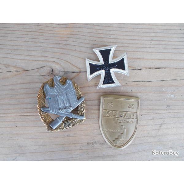 RARE!!! Lot insignes et plaque 1957   ( v�t�rans ww2 )