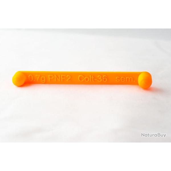 COLT NAVY 1851 : 1 Double-Dosette "Galt Sons" Poudre Noire/Semoule gradue pour calibre 36