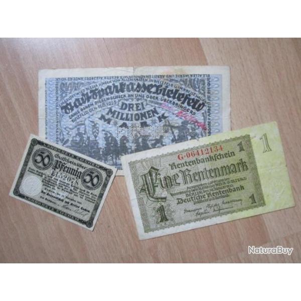 Billets de banque Allemagne (lot/7)