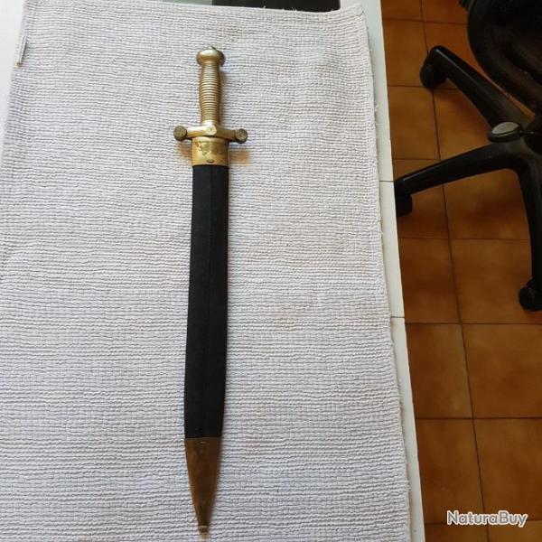glaive infanterie modele 1831 avec fourreau