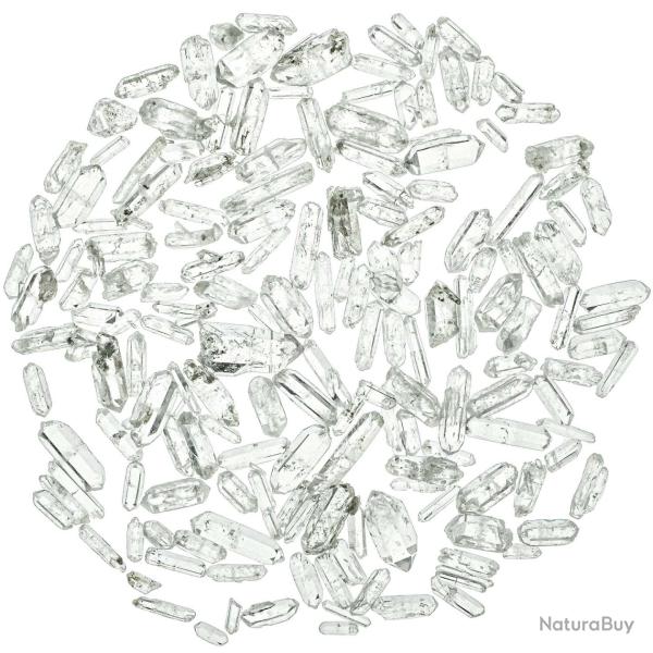 Mini pointes brutes de cristal de roche - 1 � 2 cm - 25 grammes