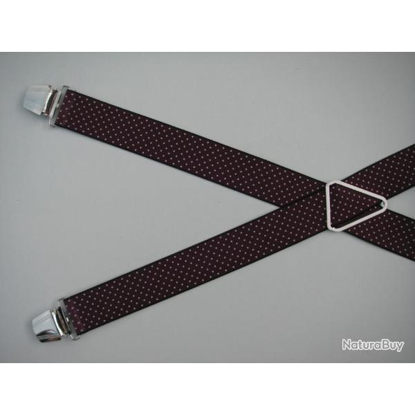 Bretelles  pinces rglables coulissantes, motifs n3