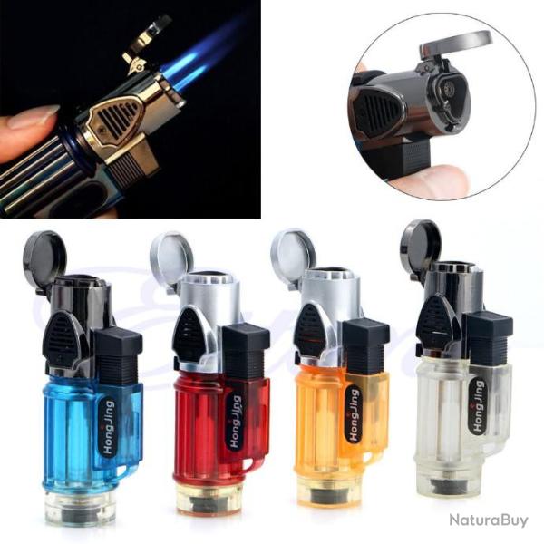 Briquet Lighter Gaz HongJing Bleu NEUF