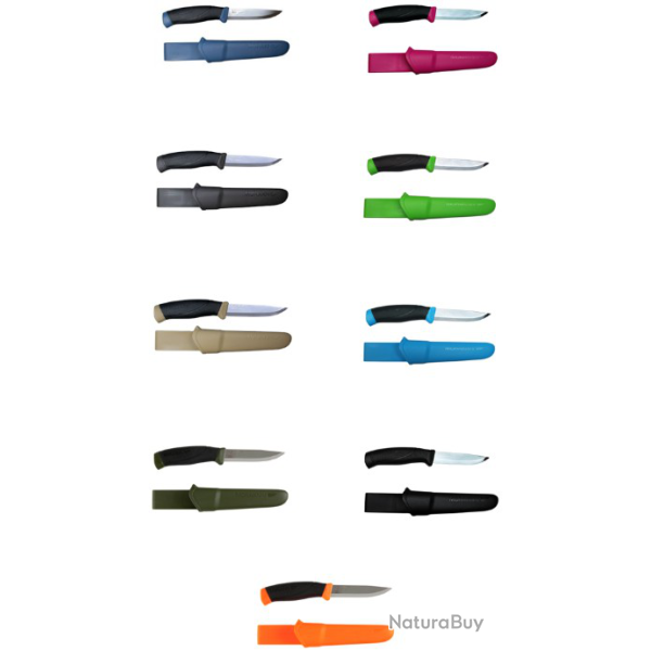 SET de 9 COUTEAUX MORAKNIV COMPANION Acier Inoxydable