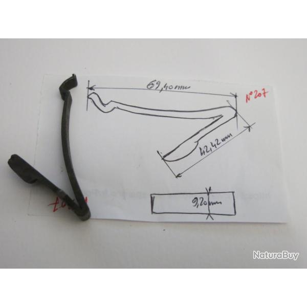 VENDU PAR CUIRASSIER11 N 207 RESSORT GAUCHE  DE PLATINE FUSIL OU MOUSQUETON SILEX