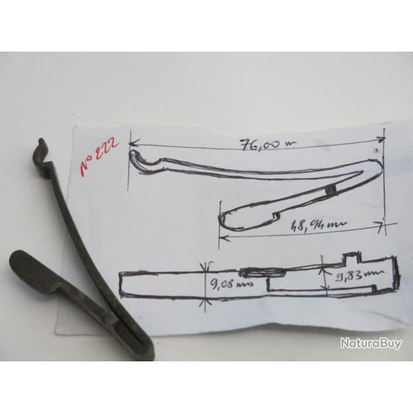 VENDU PAR CUIRASSIER11 N 222 RESSORT GAUCHE  DE PLATINE FUSILS ANCIENS SILEX OU MOUSQUETONS
