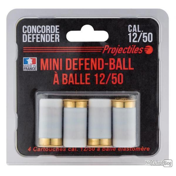 Blister de 4 Cartouches Mini Defend-ball Cal. 12/50