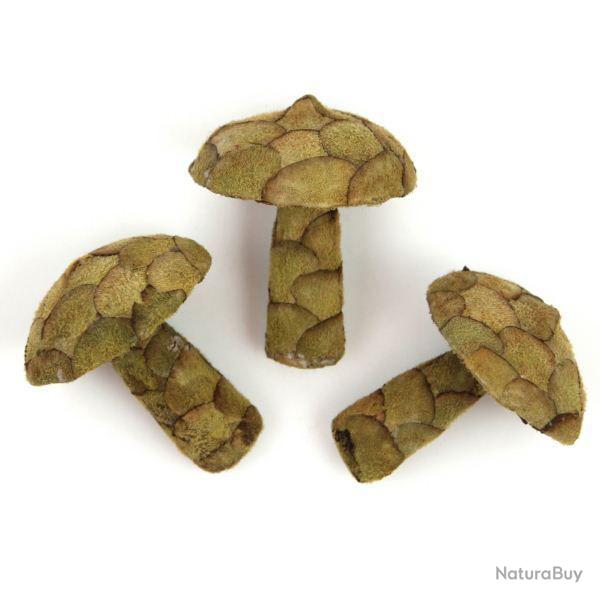 Champignons d�coratifs fabriqu�s en pana - Lot de 3