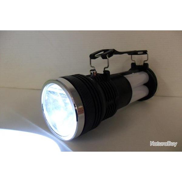 Lampe Torche Rechargeable Solaire & Secteur 230V � Led Camping Chasse P�che