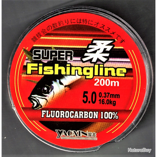 Bobine 200 m�tres  fil de p�che   � mm 0.37