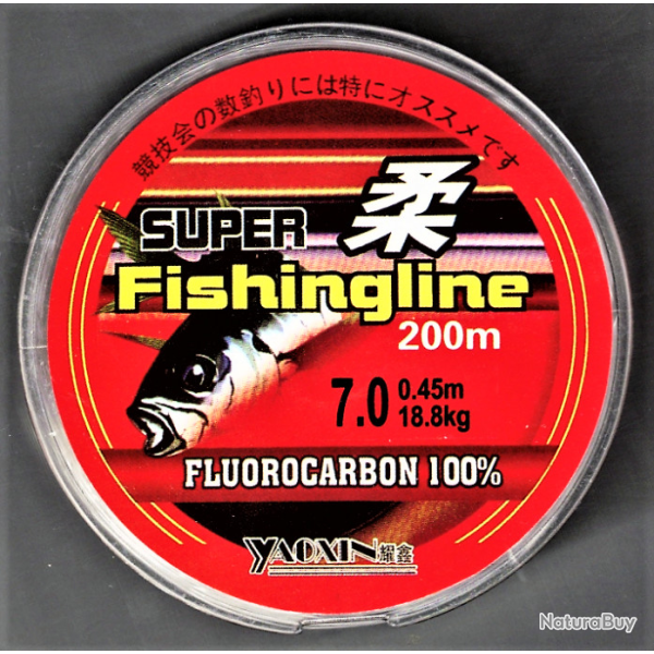 Bobine 200 m�tres  fil de p�che   � mm 0.45