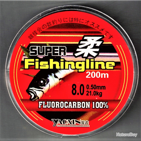 Bobine 200 m�tres  fil de p�che   � mm 0.50