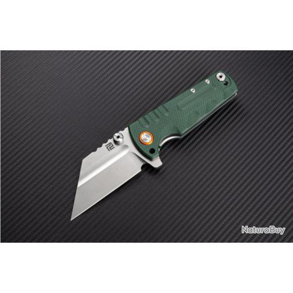 Couteau Artisan Proponent Green Lame Acier D2 Manche G10 Linerlock Clip ATZ1820PGNF