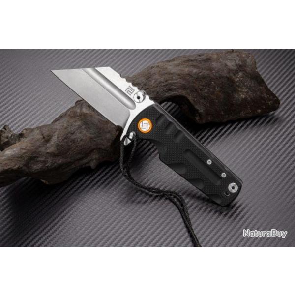 Couteau Artisan Proponent Black Lame Acier D2 Manche G10 Linerlock Clip ATZ1820PBKF