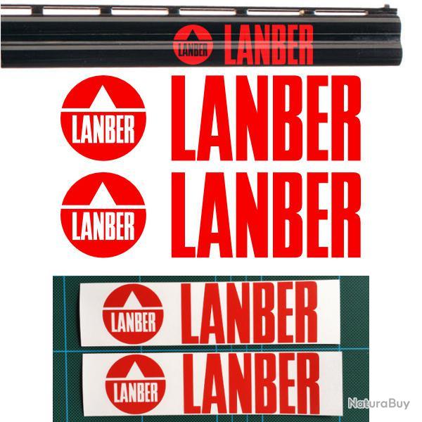 2x LANBER Vinyle Autocollant pour canon. 11 couleurs au choix
