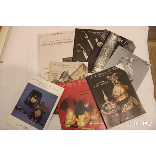 Lot 8 catalogues ventes armes et militaria