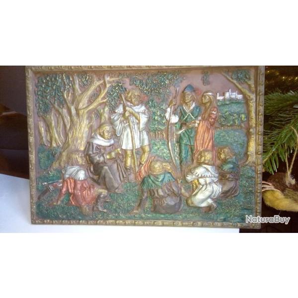 Archerie/Bas relief m�di�val Robin des bois/Archers