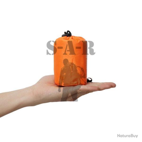 Sac de couchage couverture de survie multi-usages en mylar ultra l�ger et r�utilisable