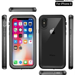 Coque Etanche  Anti Choc pour iPhone -Noir-iPhone X/XS 20260729082504
