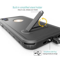 Coque Etanche  Anti Choc pour iPhone -Noir-iPhone XR 20260729082504