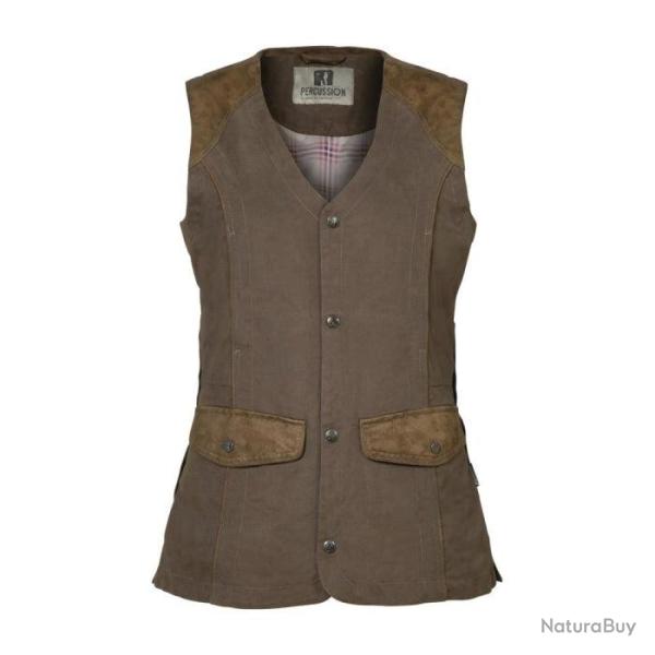 Gilet de chasse femme Percussion Normandie Marron Marron
