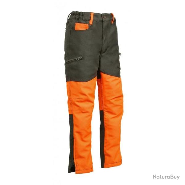 Pantalon de chasse enfant Percussion Stronger - Orange / 12 ans