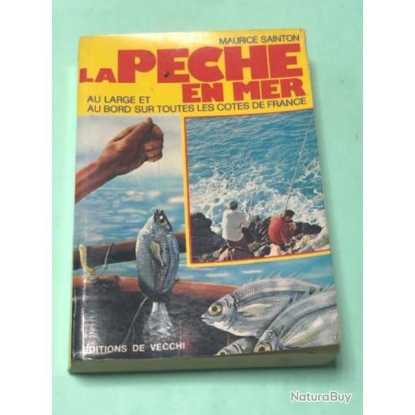 1 livre la p�che en mer sainton vecchi 1989 p�che