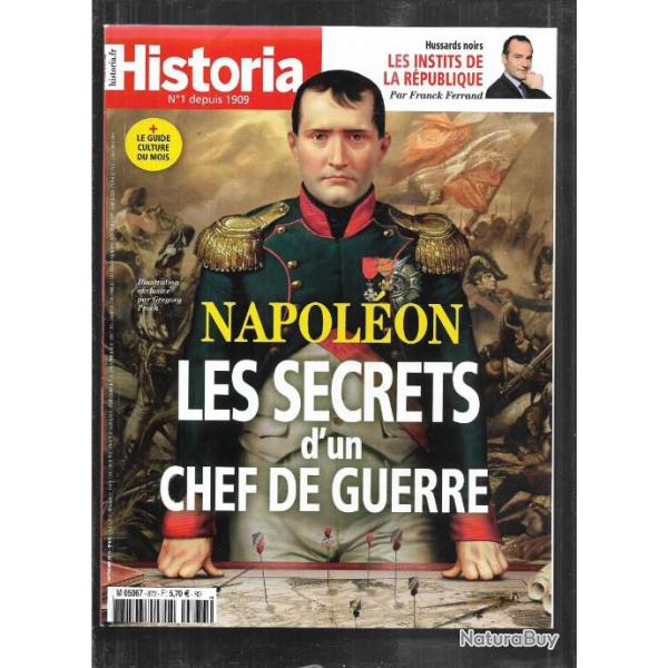 historia n�873 napol�on les secrets d'un chef de guerre , septembre 2019