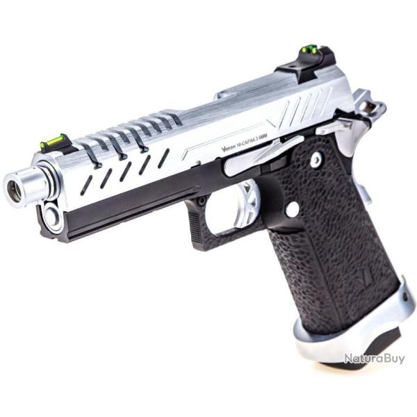 REPLIQUE GBB GAZ HI-CAPA 4.3 NOIR / CHROME 0,9J