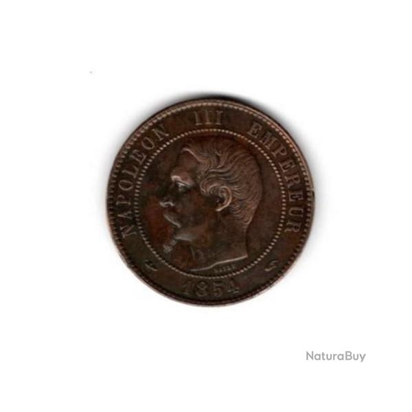Pi�ce de Monnaie  France  10 centimes NAPOLEON III 1854 PARIS