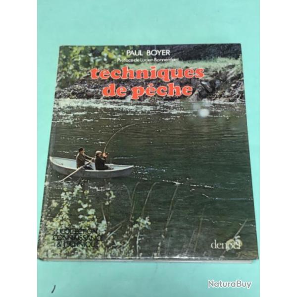 1 livre techniques de p�che .1981. Boyer. Denoel.p�che