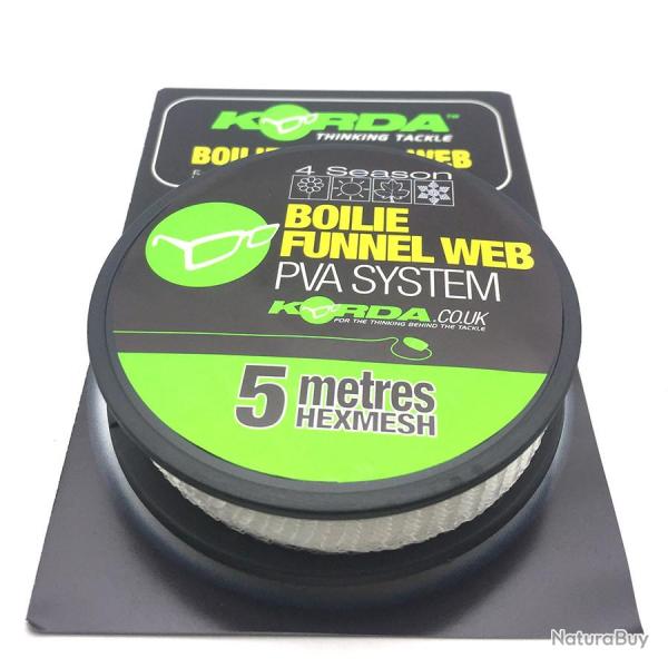 Recharge Pva boilie Funnel web Hexmesh 5 m refill Korda
