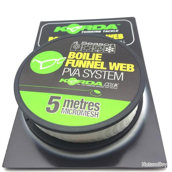 Recharge Pva boilie Funnel web Micromesh Korda